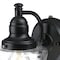 Westinghouse Fixture Wall Outdoor 60W Dusk to Dawn Eddystone, Matte Black Clear Seed Glass 6121200 - alternate 8